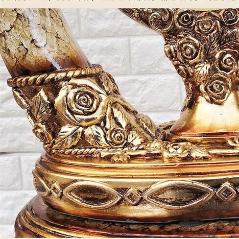 Grandfather Clocks European-Style Floor Clock Living Room Retro Creative Fashion Resin Decorative Standing Mute Big American in Kuwait