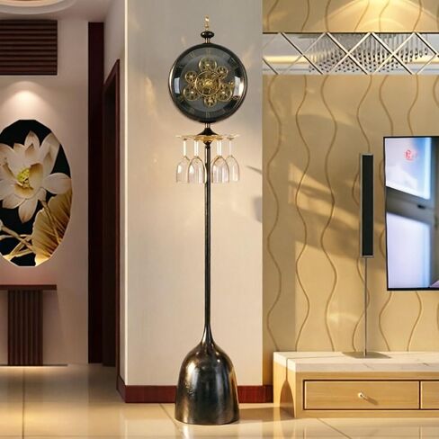 Grandfather Clocks Metal Floor Clock Mechanical Quartz Standing for Living Room Office Decor in Kuwait