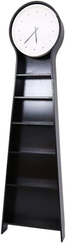 Grandfather Clocks Modern American Mute Retro Vertical Bell Wine Rack Standing Grandfather Clock with Black Wooden Shelf Storages in Kuwait