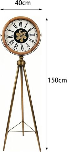 Grandfather Clocks Metal Floor Standing Clock Tripod Roman Numeral for Living Room and Bedroom in Kuwait