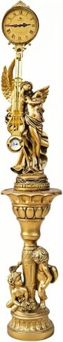Grandfather Clocks Floor Standing Clock Quartz Pendulum Silent European Style Ornate in Kuwait