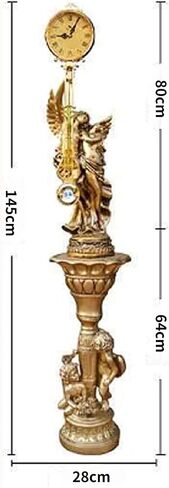 Grandfather Clocks Floor Standing Clock Quartz Pendulum Silent European Style Ornate in Kuwait