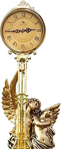 Grandfather Clocks Floor Standing Clock Quartz Pendulum Silent European Style Ornate in Kuwait