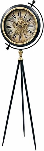 Grandfather Clocks Metal Floor Clock Roman Numeral American Tripod Moving Gears for Home in Kuwait