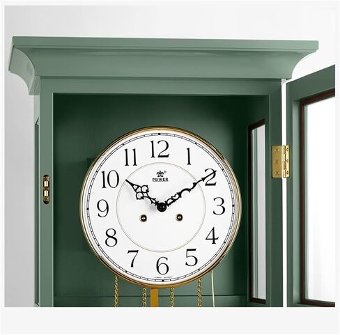 Grandfather Clocks Mint Green Clocks Simple Pastoral Solid Wood Floor Clock European Fashion Large Table Home Decoration Vertical Pendulum in Kuwait