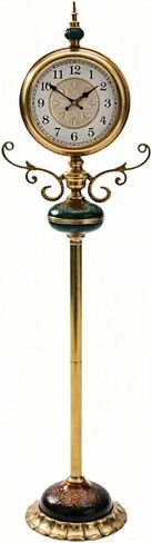 Grandfather Clocks Metal Floor Standing Clock Roman Numeral European Style Ornate for Home in Kuwait