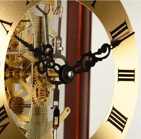Grandfather Clocks Wood Mechanical Floor Clock Living Room Retro Large Desk Modern Minimalist Vertical Creative Pendulum Dot Alarm Brown in Kuwait