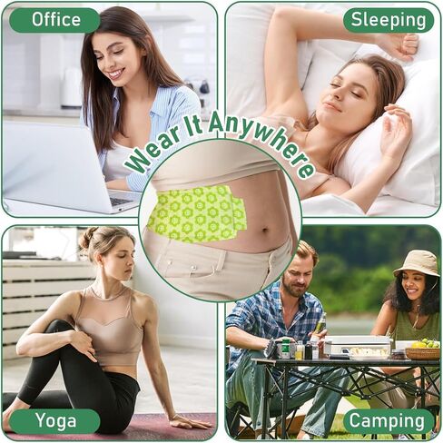 30 PCS Castor Oil Pack Wrap Plus Size, Castor Oil Patches Self-Adhesive for Liver, Stomach, Anti Leakage, No Wash, Portable for Women and Men, 11.8 * 6.3in (Oil Not Included) in Saudi Arabia