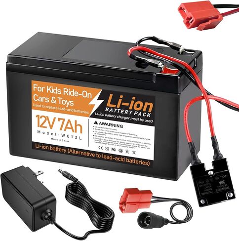 12V 7Ah Li-ion Rechargeable Battery, Replacement Battery Compatible with Hyper Forklift Truck Kids Ride-On Car in Saudi Arabia