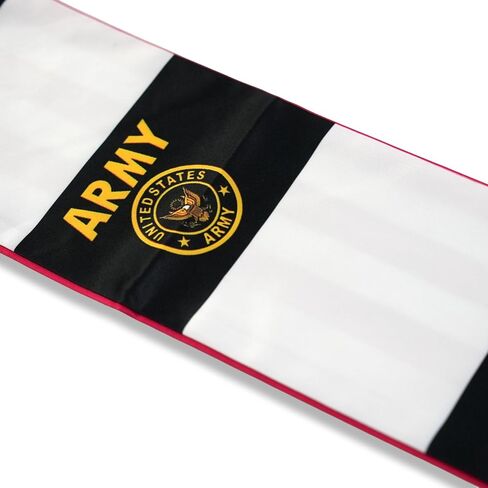 USA And Army Golden Crown Flag Graduation Stole,Satin Embroidery Graduation Sash for International Students,72 Inch Length. in Kuwait