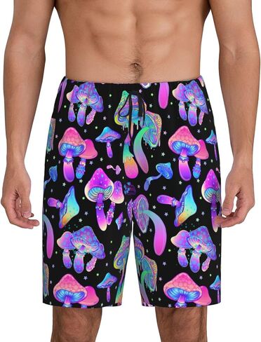 Siiuuol Chicken Roosters Pattern Men'S Pajama Shorts With Pockets Loose Fit Pjs Bottoms, Summer Loungewear in Saudi Arabia