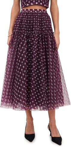 Cinq à Sept Women's Camille Polka Dot Selly Skirt in Saudi Arabia