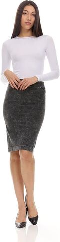 KIKI RIKI Womens Stonewash Pencil Skirt - 41136 in Saudi Arabia