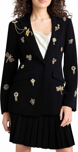 Cinq à Sept Women's Gold Brooches Cheyenne Blazer in Kuwait