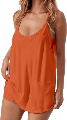 Mini Dress with Built in Shorts Women Cute Spaghetti Straps Tennis Workout Rompers Tennis Dress with Built in Shorts in Saudi Arabia