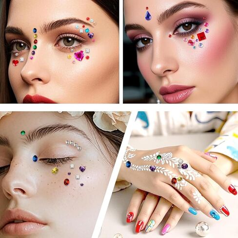 200Pcs Colored CZ Rhinestones - DIY Craft Kit 3/4/5/6mm Flatback Crystal Gems for Jewelry Making & Handmade Crafts in Saudi Arabia