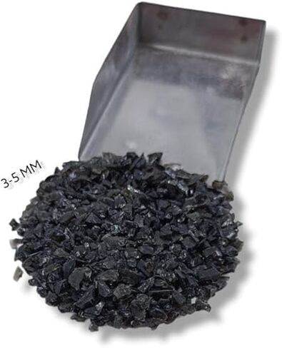 Black Obsidian Gemstone Powder - All Size Coarse Stone Healing Powder Crush Stone Dust Powder Woodwork Massage Jewelry Creation in Saudi Arabia