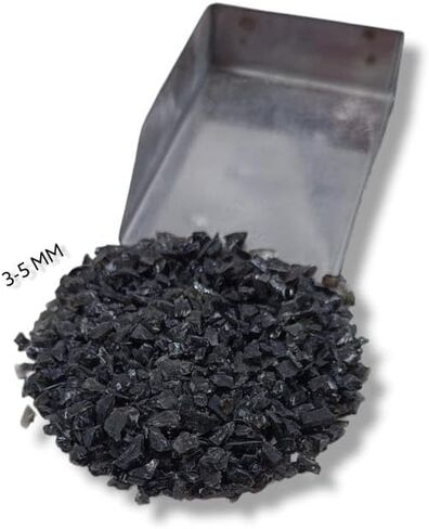 Black Obsidian Gemstone Powder - All Size Coarse Stone Healing Powder Crush Stone Dust Powder Woodwork Massage Jewelry Creation in Saudi Arabia