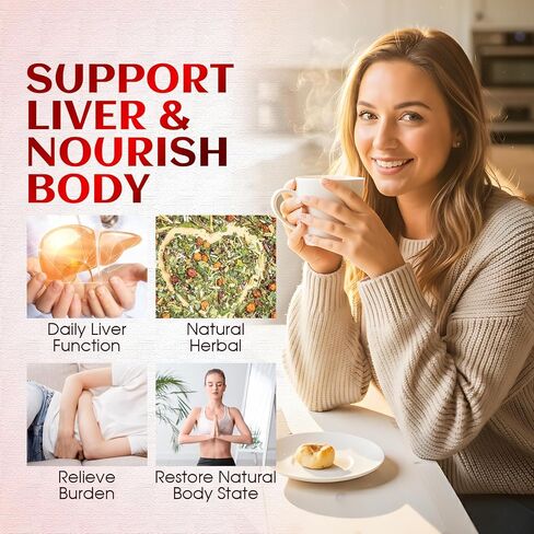 Tibetan Red Yeast Rice Tea Bags, Premium Herbal Infusion with 6 Precious Ingredients for Men And Women, Supports Daily Vitality, All-Natural Formulal, (1 Pack/30 Bags) (2pcs) in Kuwait