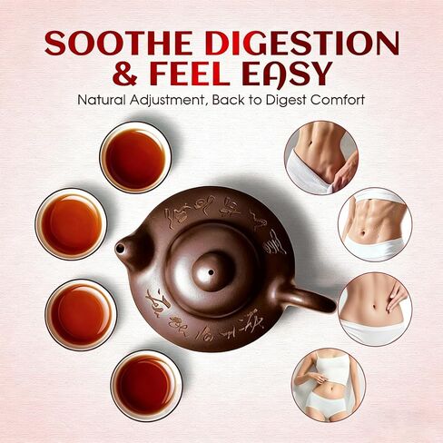Tibetan Red Yeast Rice Tea Bags, Premium Herbal Infusion with 6 Precious Ingredients for Men And Women, Supports Daily Vitality, All-Natural Formulal, (1 Pack/30 Bags) (2pcs) in Kuwait