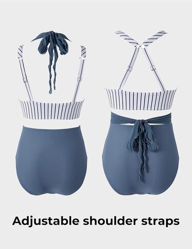 SUUKSESS Women 2 Piece Bikini Set High Waisted Tummy Control Swimsuits in Kuwait