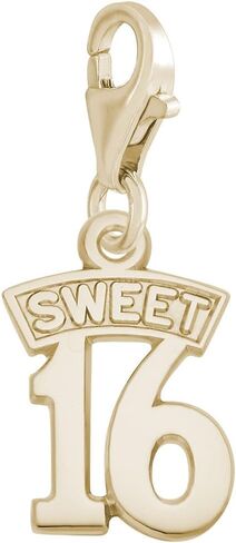 Sweet 16 Charm with Lobster Claw Clasp, Charms for Bracelets and Necklaces in Kuwait
