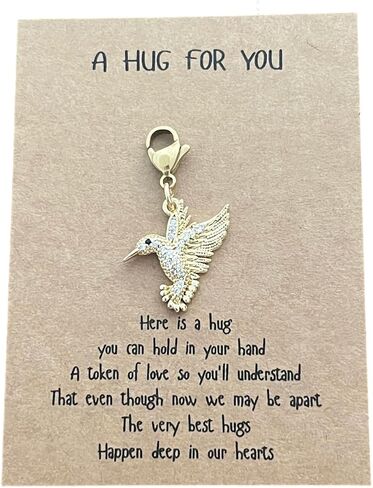 AMOBESTER Gold Plate Hummingbird Clip on Charm Animal Bird Zipper Pull Charm With Lobster Clasp for Necklace Bracelet in Kuwait