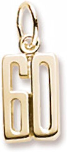 Number 60 Charm, Charms for Bracelets and Necklaces in Kuwait
