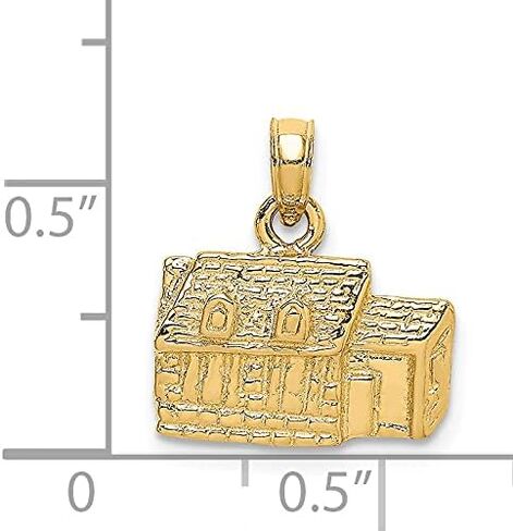 Real and Solid 14K Yellow Gold 3D KINGS ARMS TAVERN WILLIAMSBURG, VA Charm in Saudi Arabia