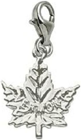 Vermont Maple Leaf Charm with Lobster Claw Clasp, Charms for Bracelets and Necklaces in Kuwait