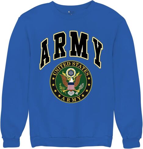 Tee Hunt United States Army Crew Neck Sweatshirt Army Crest Patriotic in Kuwait