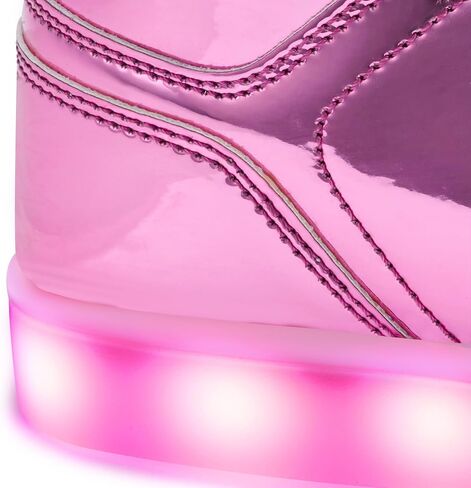 Kids LED Light Up Shoes, Fashion High Top LED Sneakers USB Rechargeable Glowing Luminous Shoes for Boys Girls Toddler Child in Kuwait