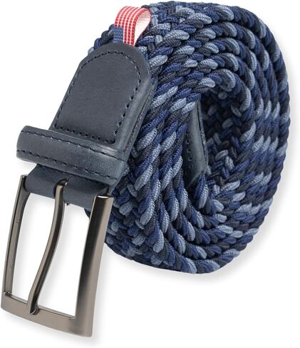 Golf Belts for Men - Classic Braided Belt for Jeans, Pants and Slacks, Gifts for Him (Indigo) in Saudi Arabia