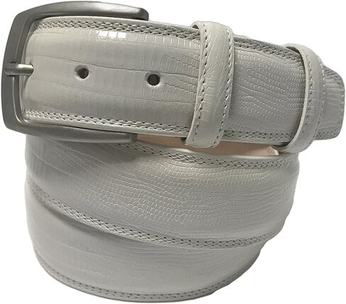 Fresco Golf Full Grain Italian Leather Lizard Embossed Men’s Belt in Saudi Arabia