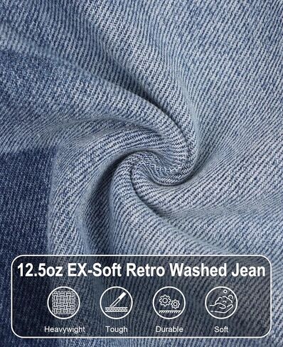 BOCOMAL Non FR - Men's Denim Shorts Carpenter Jeans EX-Soft Relaxed Fit 100% Cotton Utility Pockets Work Pants in Kuwait