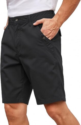 Mens Casual Shorts Cotton Summer Beach Chino Golf Shorts in Kuwait