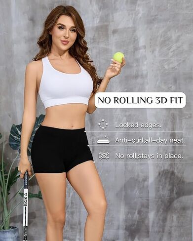 Cotton Boyshorts Underwear for Women, 2-Inch Leg Boyshort Panties, Anti Chafing Soft Stretchy Full Coverage 4 Pack in Kuwait
