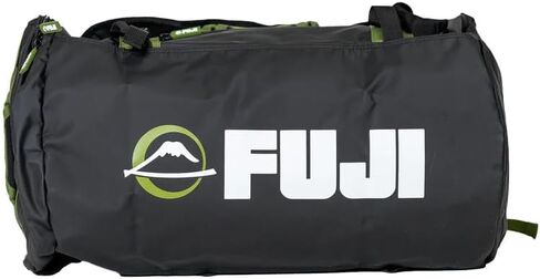 FUJI Unisex Convertible Duffle Backpack, Water-Resistant (Not Waterproof), Multi-Functional Luggage Gym Bag for Men and Women, Black/Green in Kuwait