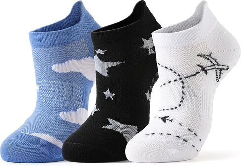 Ankle Grip Pilates Socks with grips for Women Cotton Gripper Yoga Socks Non Slip Gym Workout Gifts in Saudi Arabia