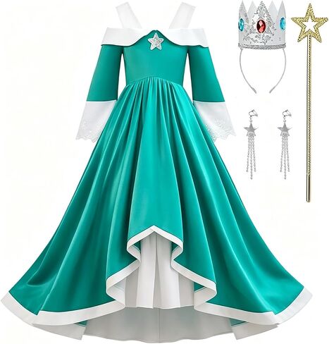 Galaxy Costume Princess Dress for Girls Birthday Party Cosplay Kids Costume Halloween Costumes for Girls 4-11Y in Saudi Arabia