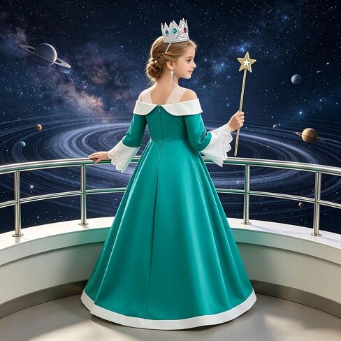 Galaxy Costume Princess Dress for Girls Birthday Party Cosplay Kids Costume Halloween Costumes for Girls 4-11Y in Saudi Arabia