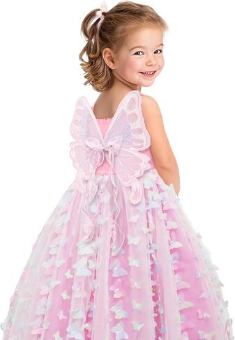 Princess Costume for Girls, Colorful Light Up Toddler Dress with Accessories kit for 3-9 Girls, handle ＆ App Control in Saudi Arabia