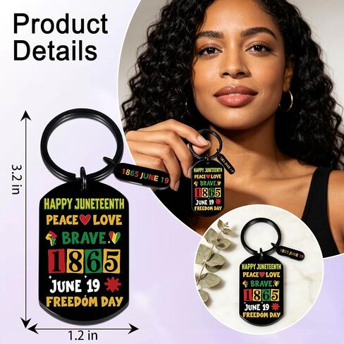 Juneteenth Keychains Gifts Bulk Juneteenth Decorations For Party June Teenth Accessories Party Supplies Black History Month Gifts Bulk Black History Month Giveaways Items in Kuwait