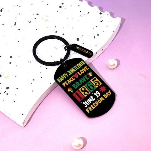 Juneteenth Keychains Gifts Bulk Juneteenth Decorations For Party June Teenth Accessories Party Supplies Black History Month Gifts Bulk Black History Month Giveaways Items in Kuwait
