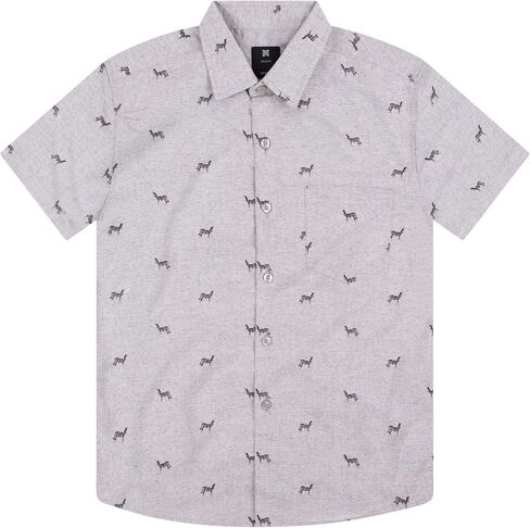 Visive Hawaiian Shirts for Boys Short Sleeve Printed Button Up Shirt in Saudi Arabia