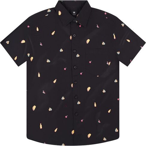 Visive Hawaiian Shirts for Boys Short Sleeve Printed Button Up Shirt in Saudi Arabia
