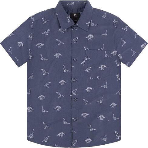 Visive Hawaiian Shirts for Boys Short Sleeve Printed Button Up Shirt in Saudi Arabia