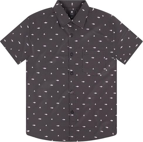 Visive Hawaiian Shirts for Boys Short Sleeve Printed Button Up Shirt in Saudi Arabia