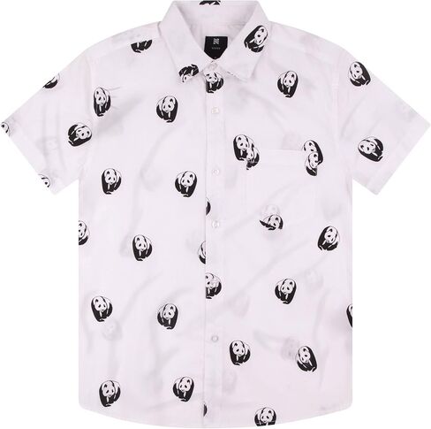 Visive Hawaiian Shirts for Boys Short Sleeve Printed Button Up Shirt in Saudi Arabia