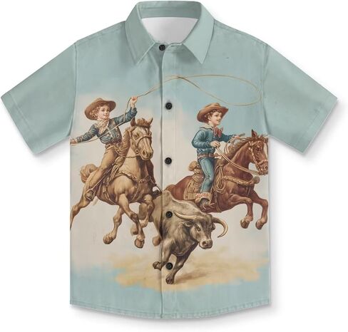 Hawaiian Shirts for Boys Button Down Shirt Casual Short Sleeve Graphic Vacation Outfits Novelty School Tops in Saudi Arabia